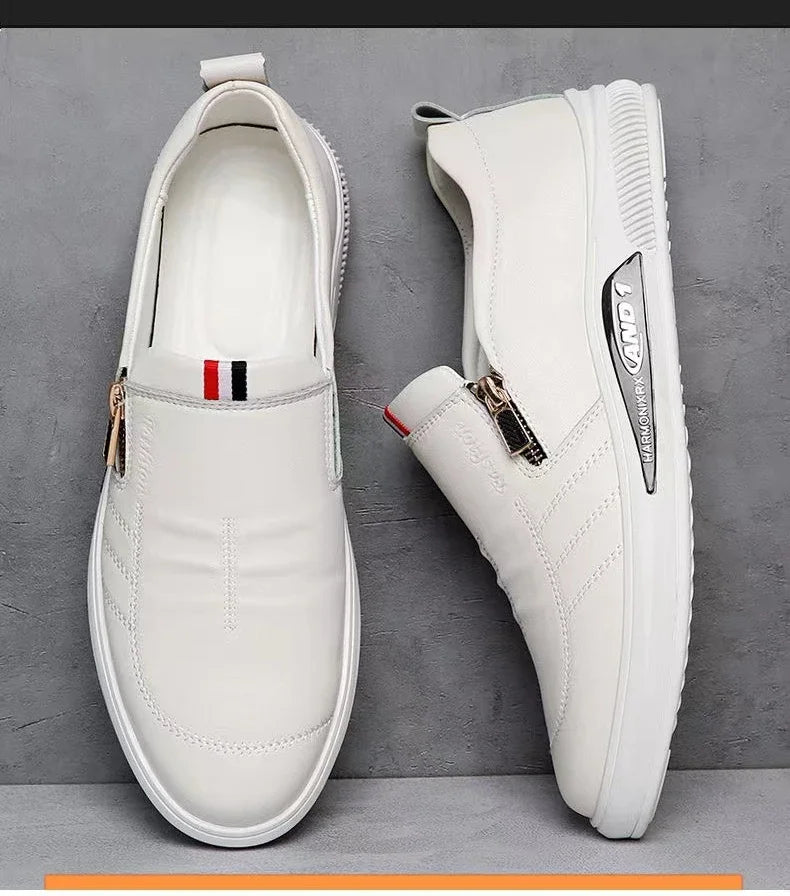 Men's Casual Leather Loafers | Slip-On Moccasins Business Shoes
