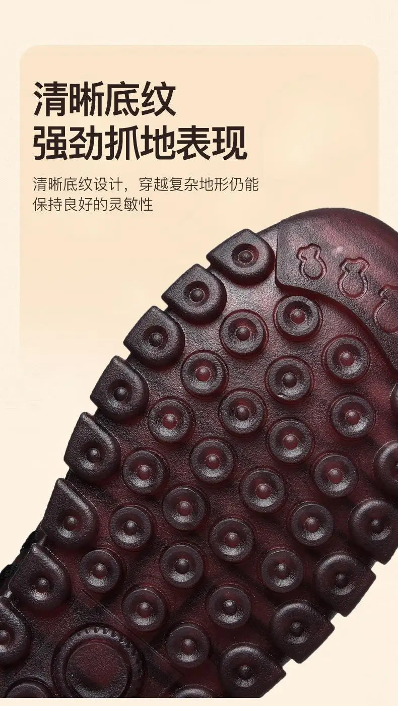 Women's waterproof ankle snow boots with faux fur lining by Jelieora Venture, showcasing warm, durable winter footwear.