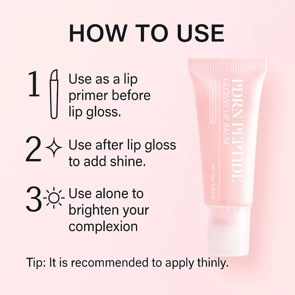 Jelieora Venture PDRN Peptide Jelly Gloss Balm in a clear jar, featuring pink tint, moisturizing lip gloss with hyaluronic acid and ceramide.