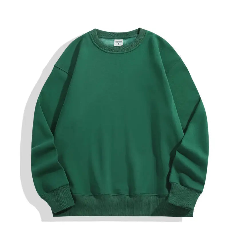 Men's heavyweight Jelieora Venture pullover hoodie in 500GSM, shown in a comfortable, casual fit with a soft, thick fabric.