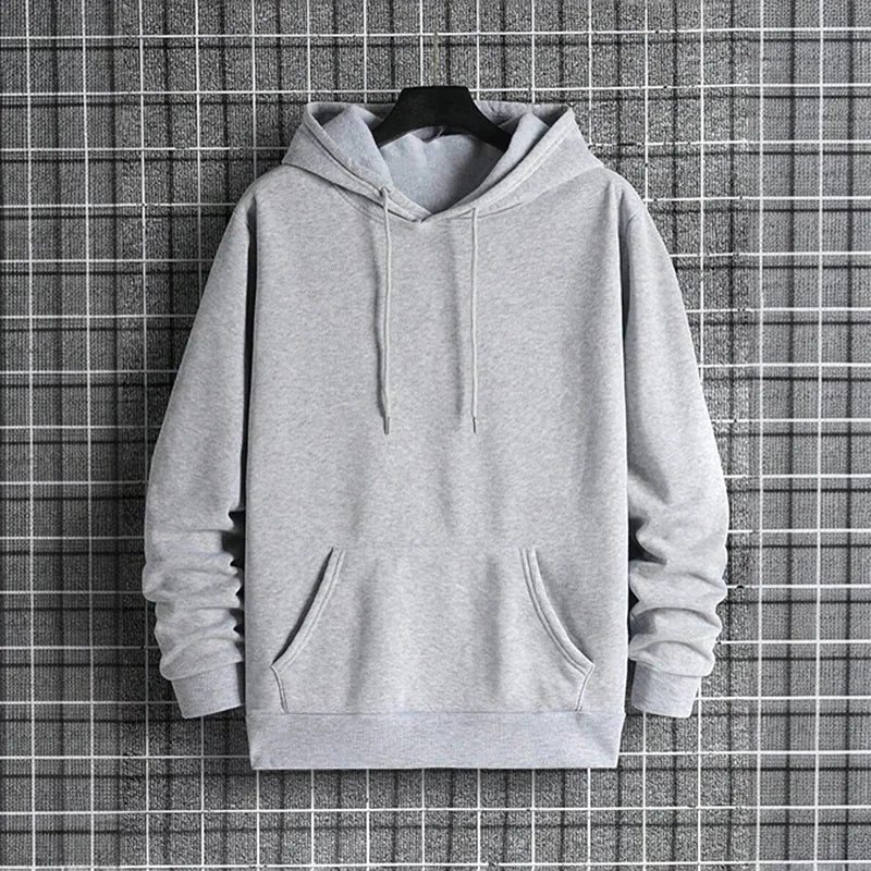 Men's Jelieora Venture tracksuit hoodie in black, featuring a drawstring hood and front kangaroo pocket, casual athletic wear