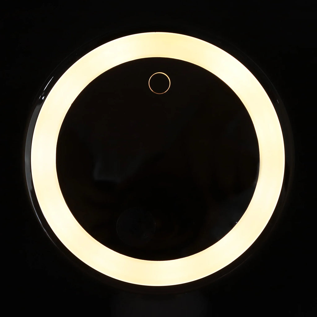 10x Magnifying Makeup Mirror with LED Lights & Suction Cup