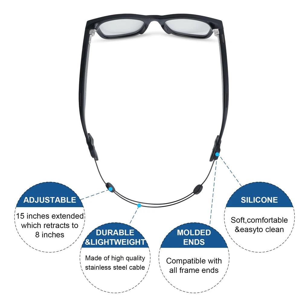 Glasses Fixing Lanyard for RayBan Meta Smart Glasses – Non-Slip Adjustable Anti-Drop Strap