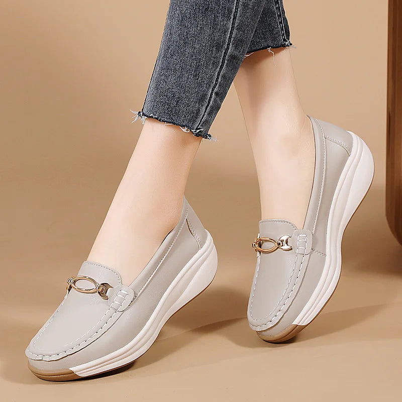Women's cork sole suede mule clogs by Jelieora Venture, showing a stylish slip-on footwear design with natural textures.