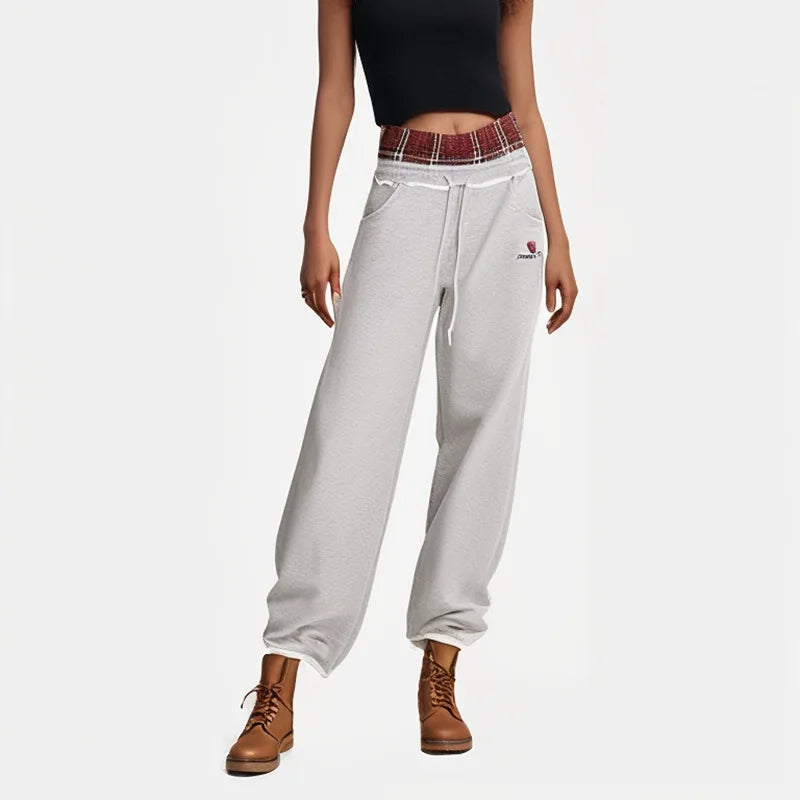 Women’s college tracksuit set by Jelieora Venture featuring a comfortable matching sweatshirt and joggers in a casual style.