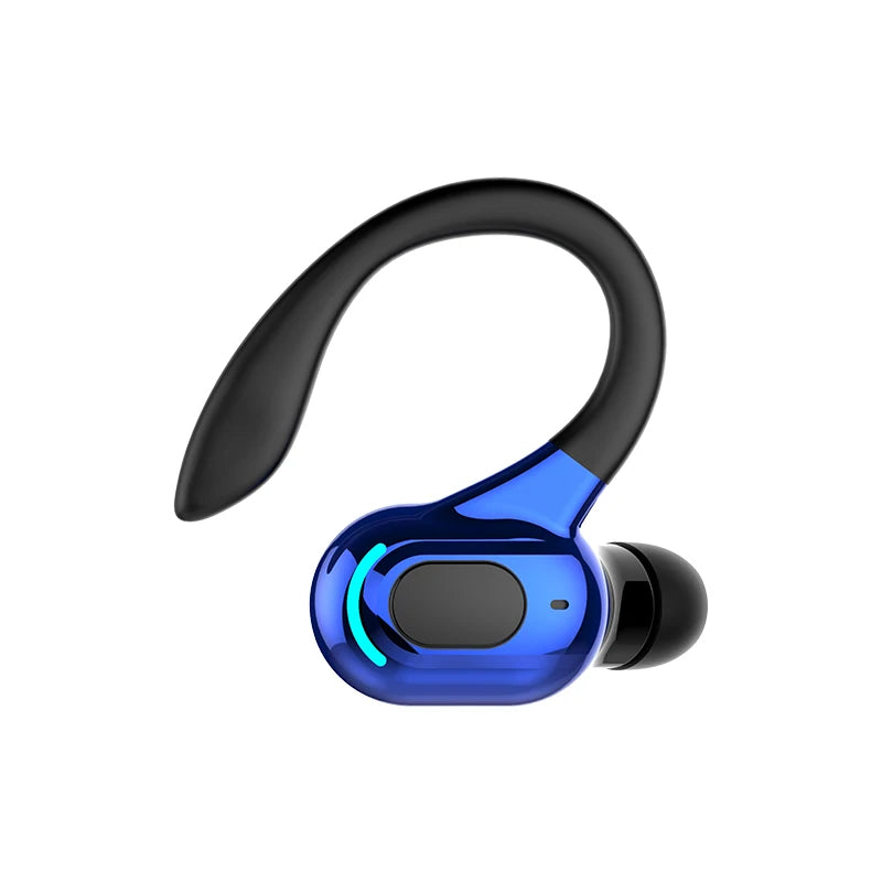 Bluetooth 5.2 Single Ear Wireless Earphone with Mic – Waterproof Mini Ear Hook (1 Earbud)