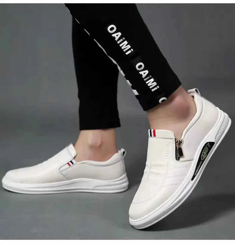 Men's Casual Leather Loafers | Slip-On Moccasins Business Shoes