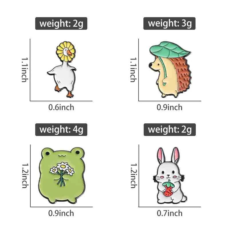 Cute Animals Enamel Pins Set: Adorable Cat & Capybara Badges for Every Outfit