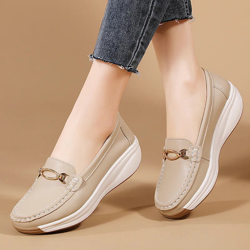 Women's cork sole suede mule clogs by Jelieora Venture, featuring a stylish slip-on design and comfortable open back.