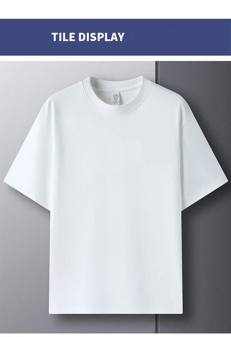 Men's white cotton round neck T-shirt by Jelieora Venture, showcasing a breathable, everyday casual tee with a comfortable fit.