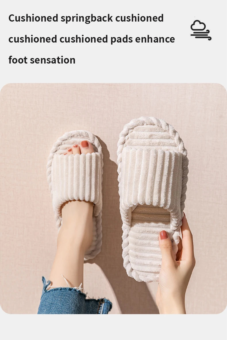 Men's open toe slippers by Jelieora Venture featuring soft fabric and casual slip-on design for comfortable indoor wear.