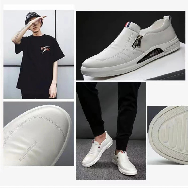 Men's Casual Leather Loafers | Slip-On Moccasins Business Shoes
