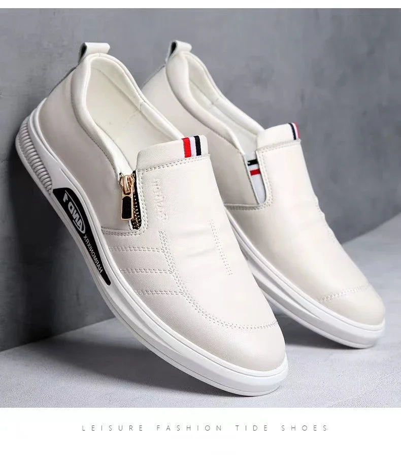 Men's Casual Leather Loafers | Slip-On Moccasins Business Shoes