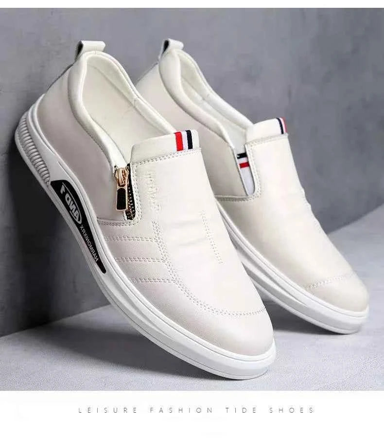 Men's Casual Leather Loafers | Slip-On Moccasins Business Shoes