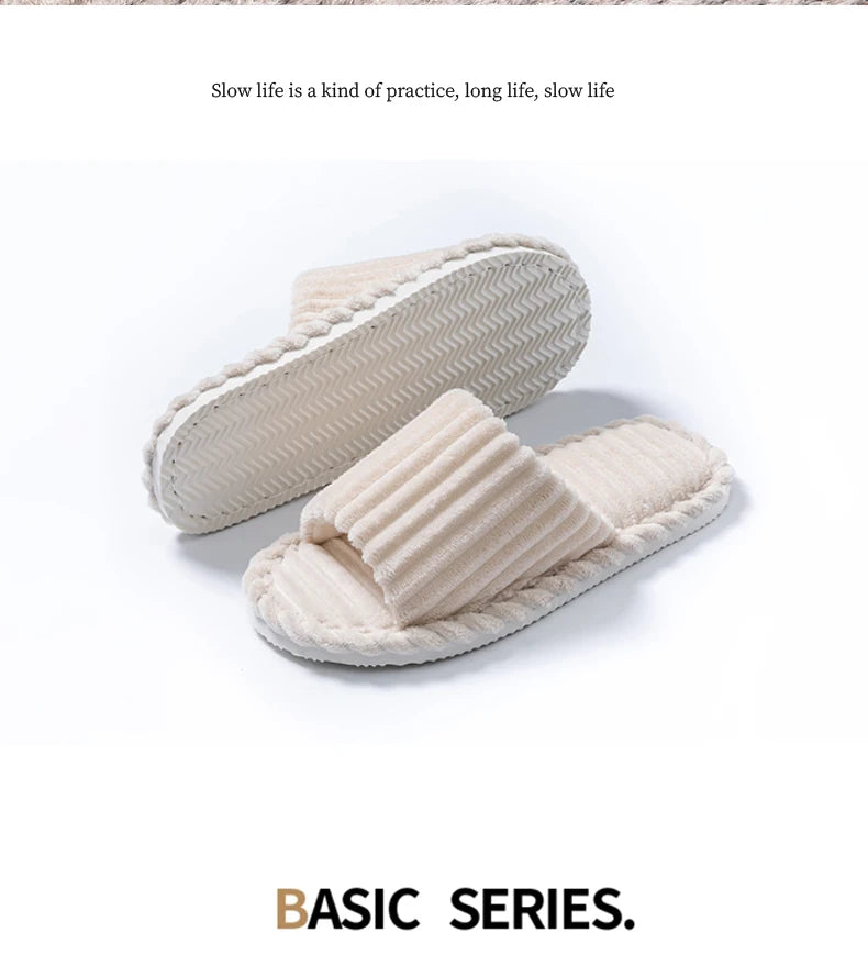 Men's open toe slippers by Jelieora Venture, featuring soft fabric and comfortable slip-on design with open toes.