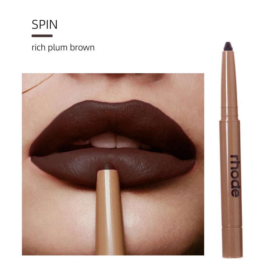 Jelieora Venture brand lip liner pencil with long-lasting lip tint and gloss, displayed on a neutral background.