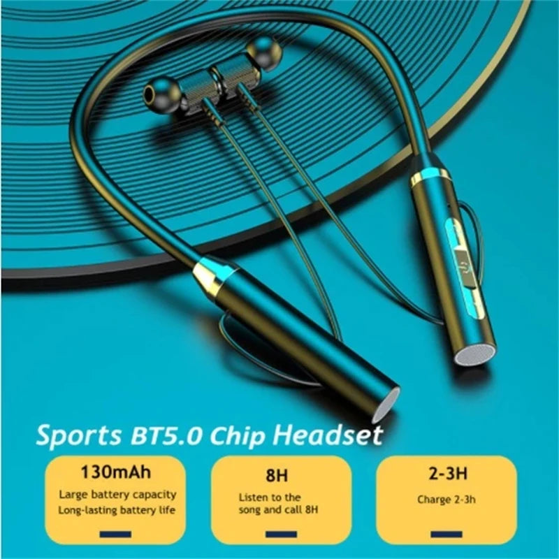 Magnetic HIFI Sport Neckband Bluetooth Earphones with Mic