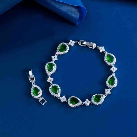 Elegant Cubic Zirconia Water Drop Bracelet for Every Occasion