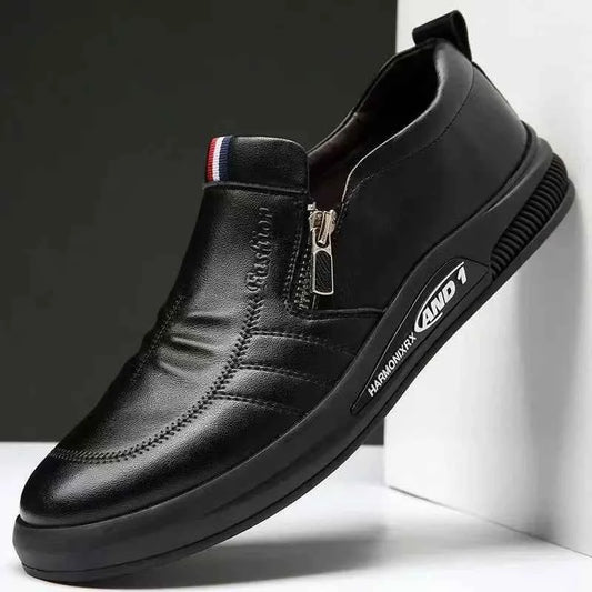 Men's Casual Leather Loafers | Slip-On Moccasins Business Shoes