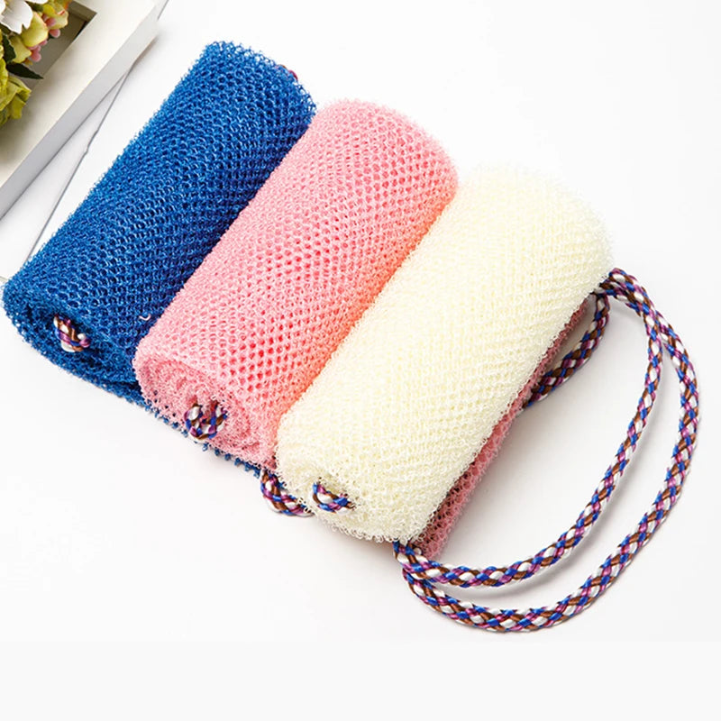 African Net bath sponge by Jelieora Venture, 77cm long exfoliating shower body scrubber and back scrubber for smooth skin.