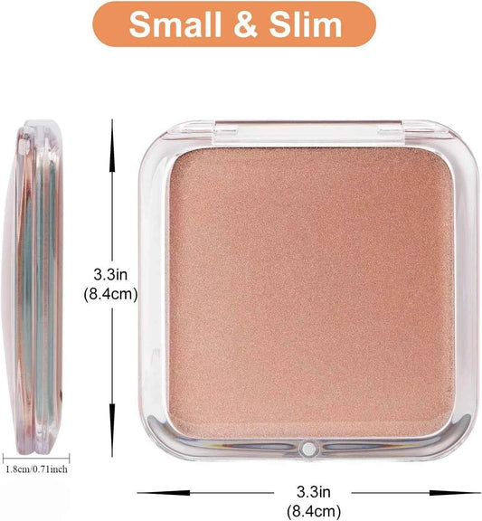 Compact 30x Magnifying Makeup Mirror with Tweezers | Travel Pocket Mirror