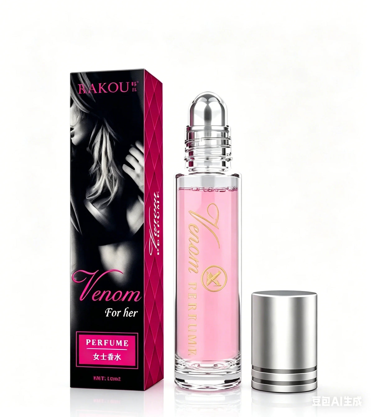 Jelieora Venture unisex perfume with floral, fruity, woody aroma, showcasing elegant bottle and natural fragrance elements.