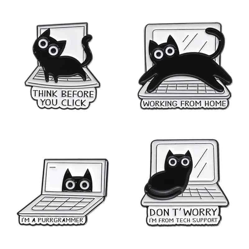 Cute Animals Enamel Pins Set: Adorable Cat & Capybara Badges for Every Outfit