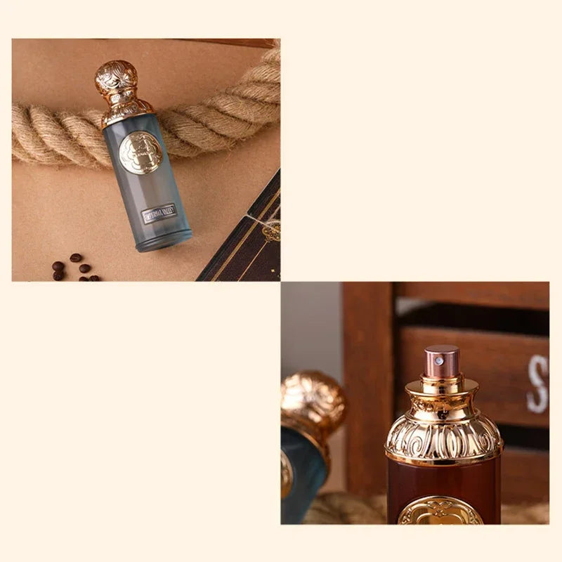 Unisex Arabic perfume spray by Jelieora Venture with woody fragrance, showcasing the sleek bottle and elegant design.