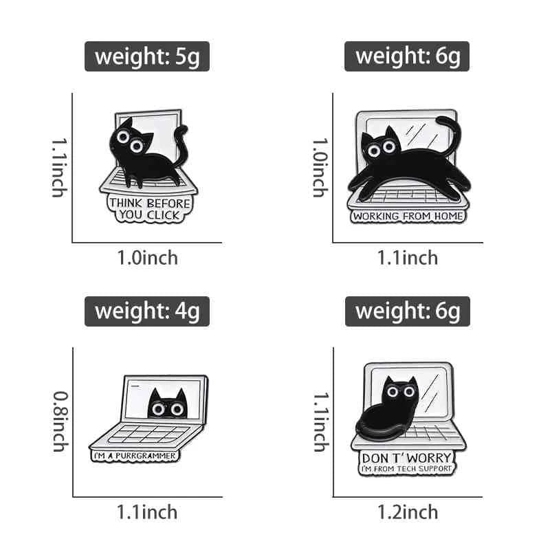 Cute Animals Enamel Pins Set: Adorable Cat & Capybara Badges for Every Outfit