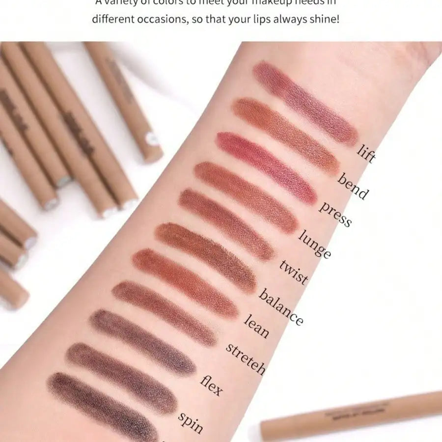 Jelieora Venture Haili Lip Liner Peptide Lip Shape double-headed silky lip makeup pencil with precise tips for lip contouring