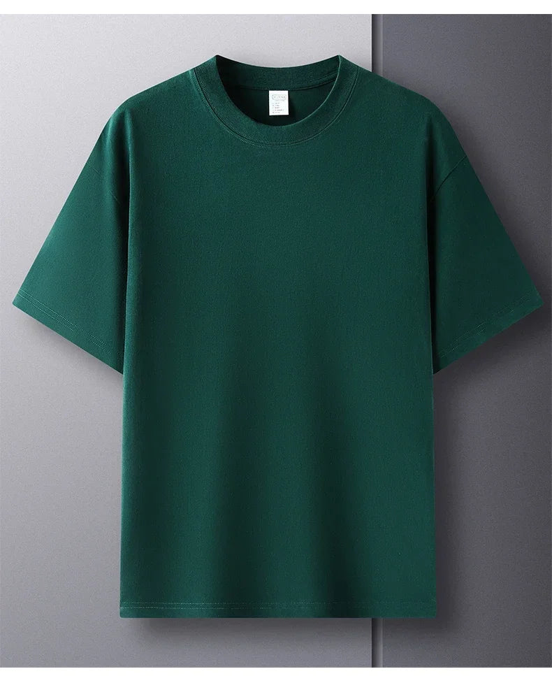 Men's 100% cotton round neck T-shirt by Jelieora Venture, showcasing a breathable, casual everyday tee with a comfortable fit.