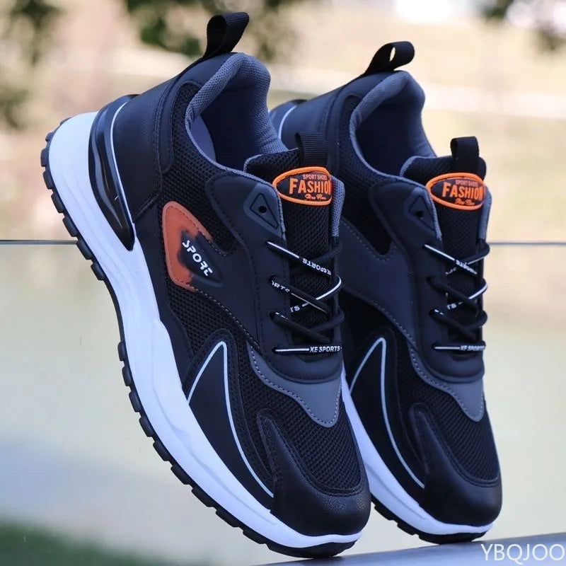 Men's Breathable Casual Platform Trainers | Lightweight Lace-Up Sports Shoes