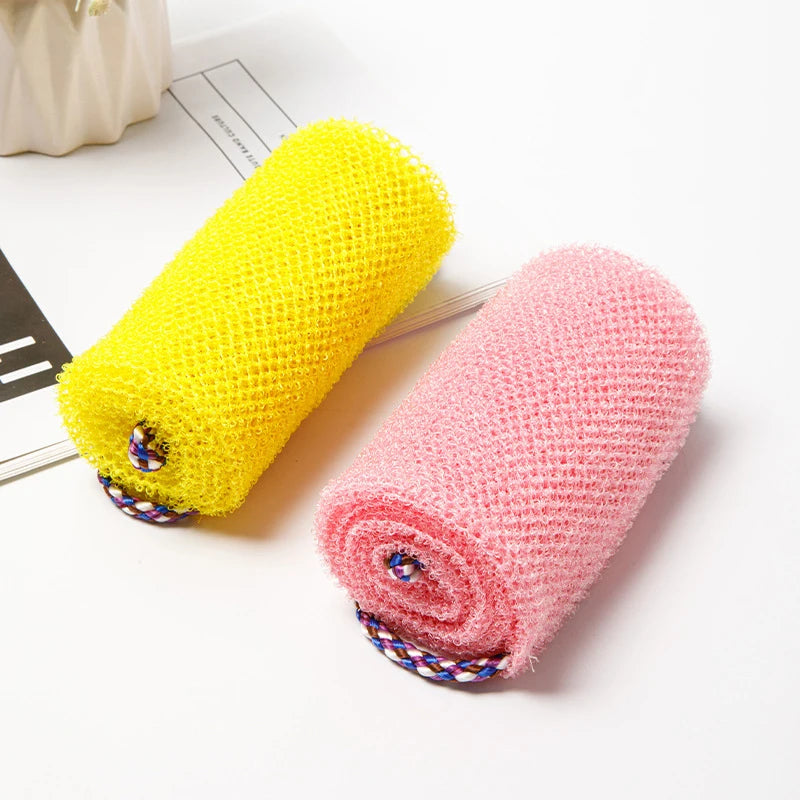 African Net bath sponge from Jelieora Venture, 77cm long exfoliating shower body scrubber for back and skin smoothing.