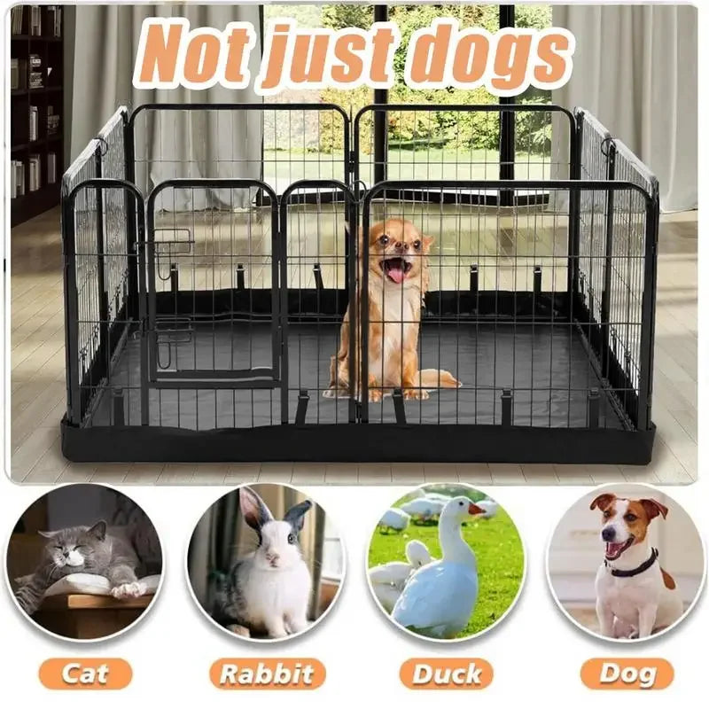 Jelieora Venture washable dog playpen mat with waterproof Oxford cloth, ideal for indoor pet training and puppy whelping.