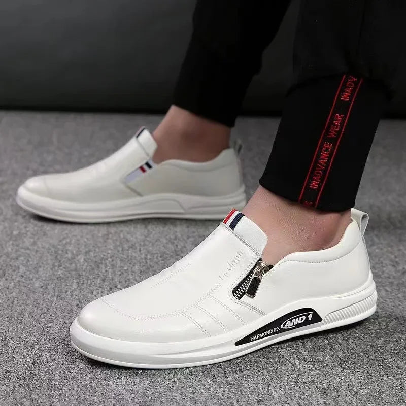 Men's Casual Leather Loafers | Slip-On Moccasins Business Shoes