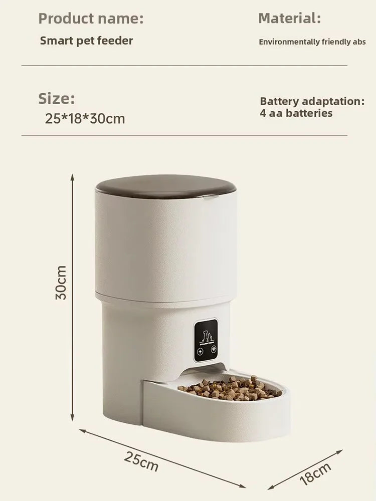 Jelieora Venture automatic pet feeder for dogs and cats with smart timer, remote control, and visible food dispenser in pet accessories