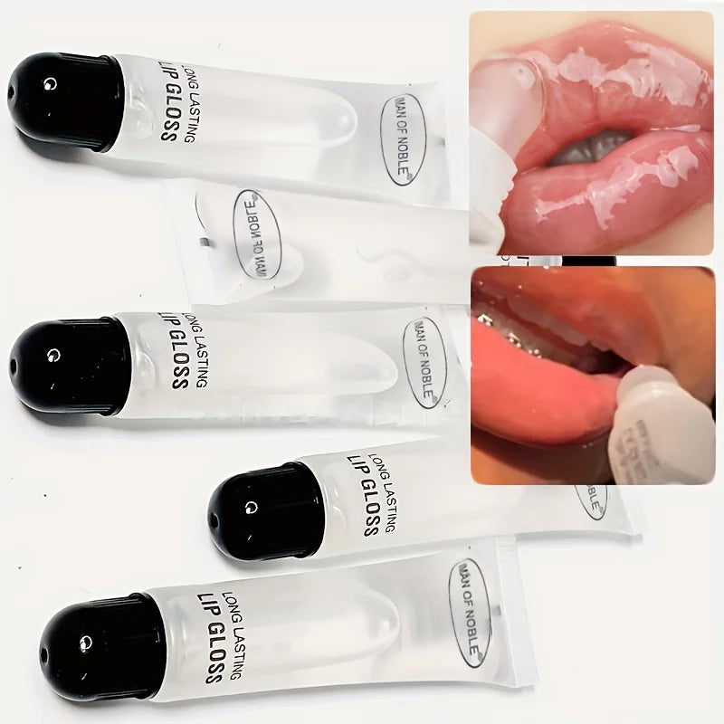 Shiny glossy lip gloss by Jelieora Venture in a sleek tube, showcasing a smooth, reflective finish for a glamorous lip look.