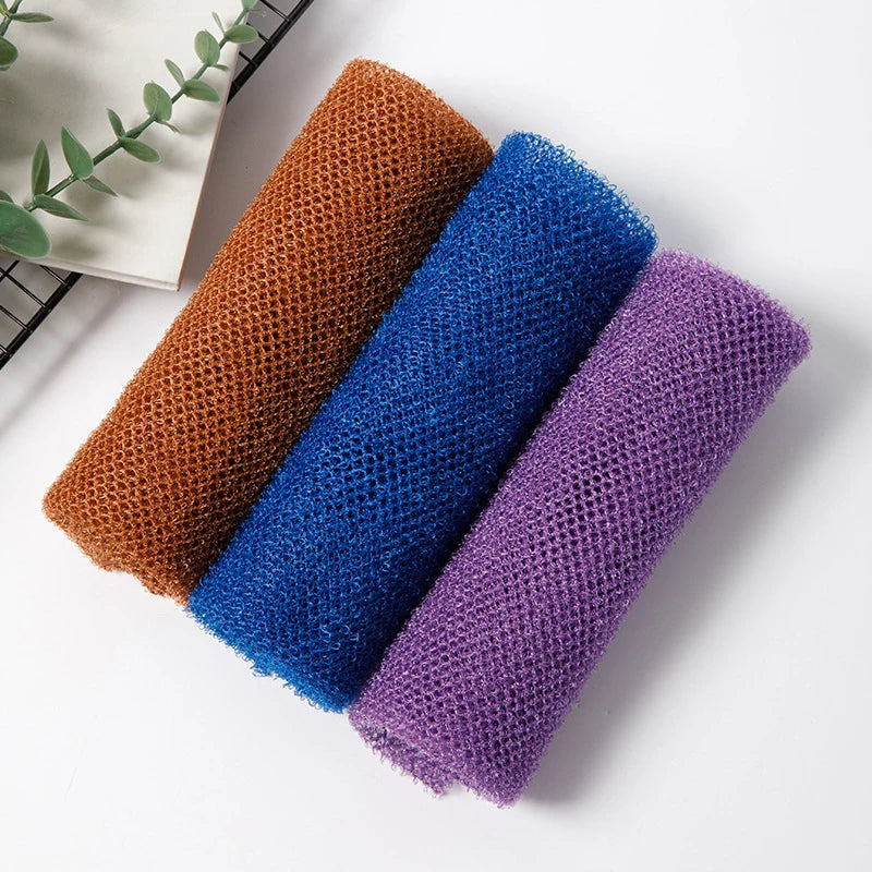 African Net bath sponge by Jelieora Venture, 77cm long exfoliating shower scrubber for body and back cleansing.