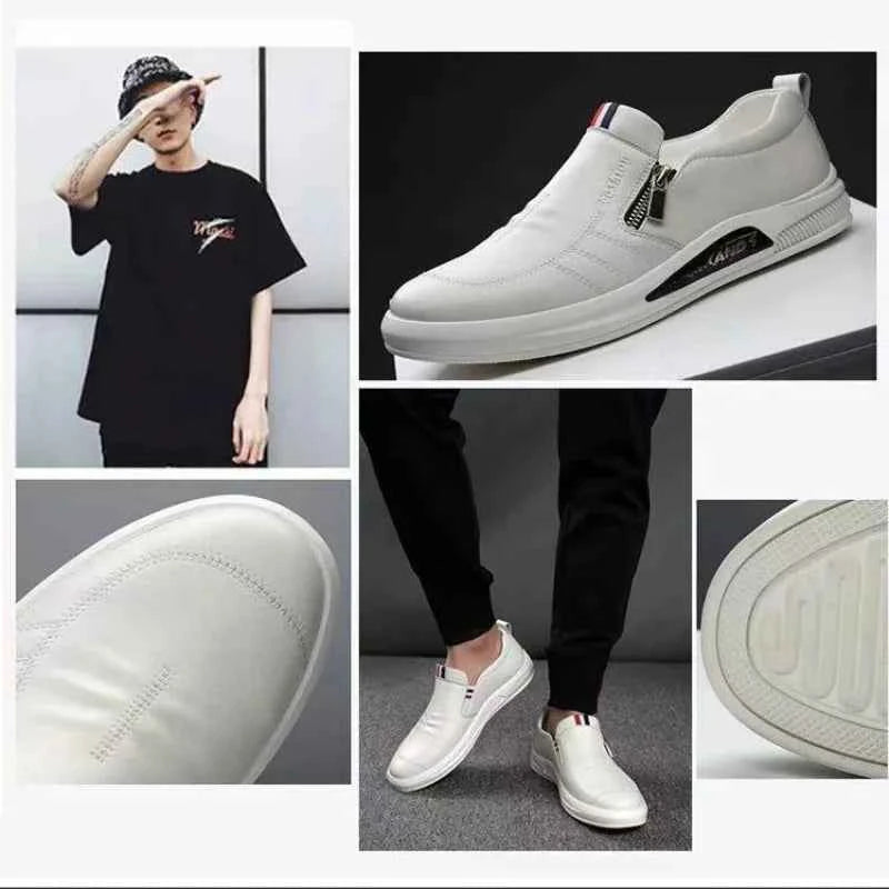 Men's Casual Leather Loafers | Slip-On Moccasins Business Shoes