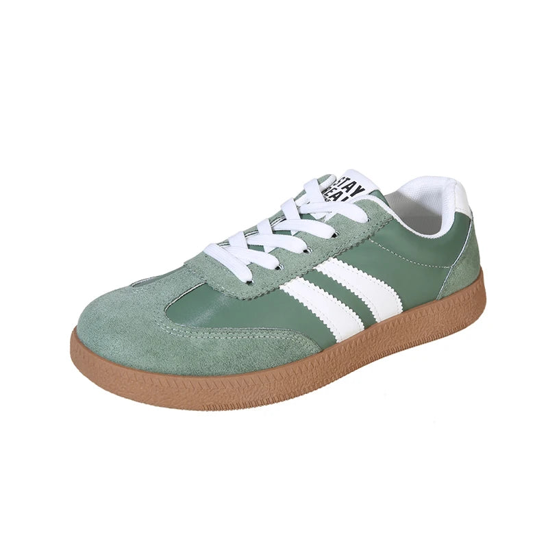 Women's Contrast Colour Casual Sport Sneakers | Lightweight Non-Slip Trainers