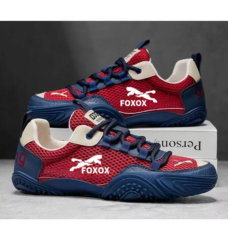 Men's mesh running trainers by Jelieora Venture featuring breathable mesh uppers and lightweight athletic design.