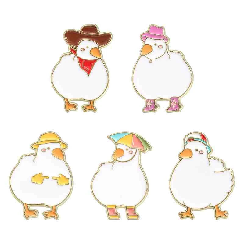 Cute Animals Enamel Pins Set: Adorable Cat & Capybara Badges for Every Outfit