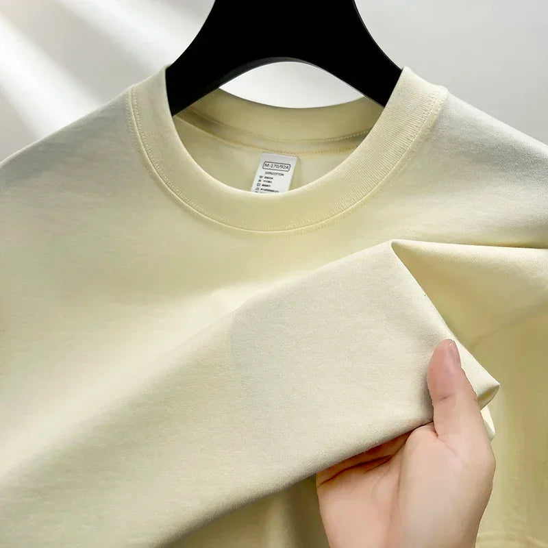 Men's 100% cotton round neck T-shirt by Jelieora Venture, featuring a breathable, everyday casual design in a comfortable fit.