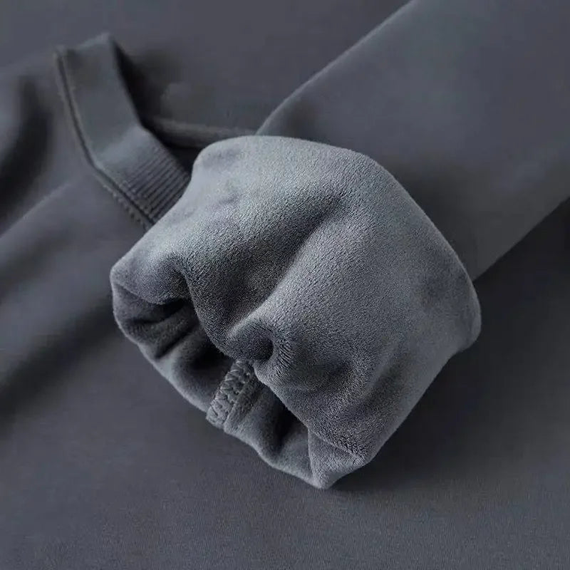 Unisex oversized fleece sweatshirt by Jelieora Venture in soft, cozy fabric, shown in a relaxed fit with a crew neckline.