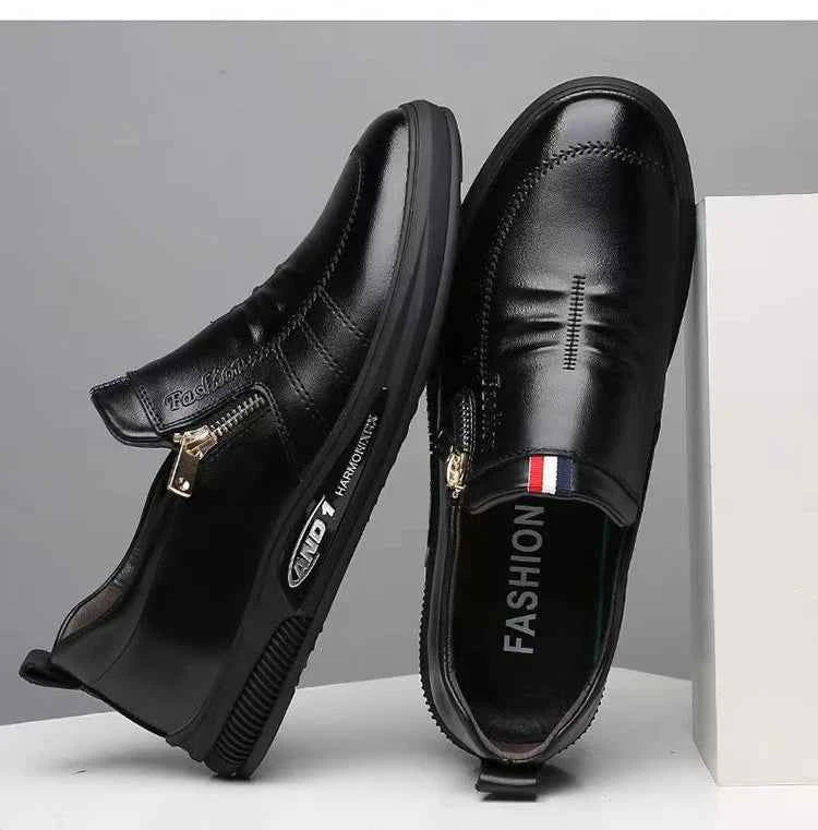 Men's Casual Leather Loafers | Slip-On Moccasins Business Shoes