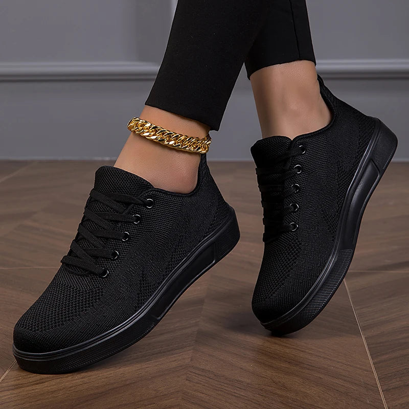 Women's breathable mesh chunky sneakers by Jelieora Venture featuring stylish design and comfortable footwear for casual wear.