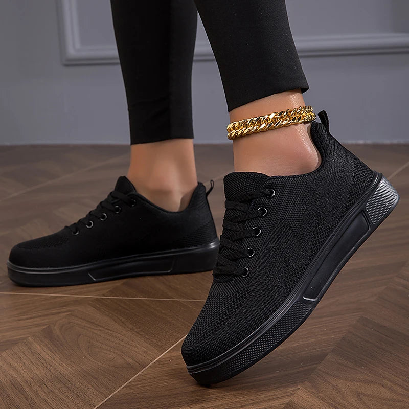 Women's breathable mesh chunky sneakers by Jelieora Venture featuring stylish design and comfortable fit.