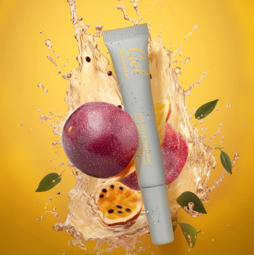 Jelieora Venture Lakerain Peptide Lip Treatment Jelly in 10ml, transparent moisturizing lip balm with repair and plumping properties.