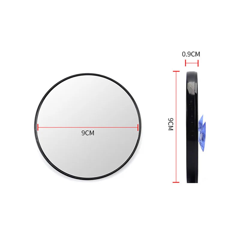 Set of 3 Portable Suction Cup Magnifying Mirrors 5x 10x 15x HD Detail Makeup Mirror for Makeup Pore And Blackhead Removal