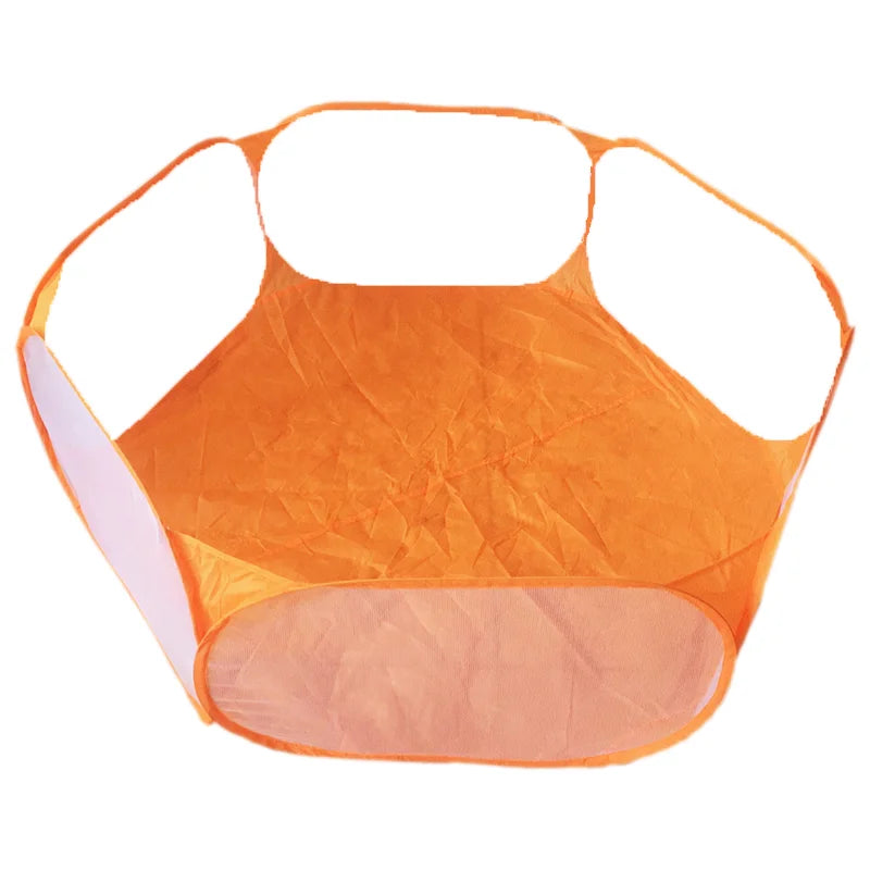 Foldable Jelieora Venture pet playpen with mesh sides and foldable design, perfect for indoor and outdoor pet safety and play.